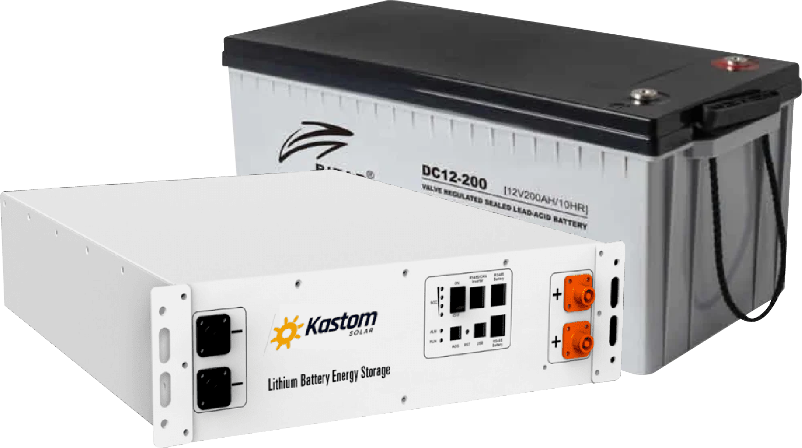 Lead acid and lithium ion batteries